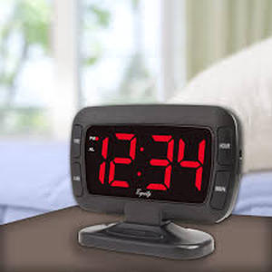 lot 59087 image: Equity 1.8 Inch Tilt Large Digital Alarm Clock