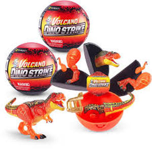 lot 59107 image: 5 Surprise Dino Strike Volcano Series 4 Mystery Collectible Capsule