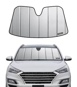lot 24660 image: Pigenius Windshield Sunshade for Hyundai Tucson 2019-2021, Premium Grey Leather Finish
