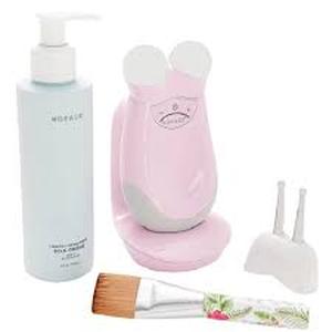 NuFace Trinity w/Ele Attachment, Brush, and 6 Oz Silk Creme (Assorted Colors)