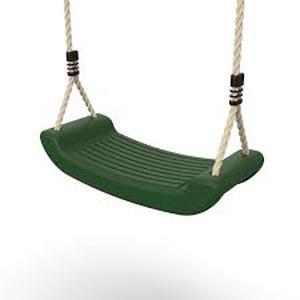 lot 24679 image: Backyard Discoveries Molded Swing Seat - Green w Blue Rope