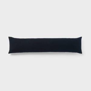 lot 9692 image: Lumbar Boucle Colorblock Decorative Throw Pillow Dark Navy Blue - Threshold Indoor Cotton Rectangle with Hidden Zipper - Retail $40