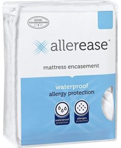 lot 9708 image: Allerease Waterproof Mattress Protector Queen