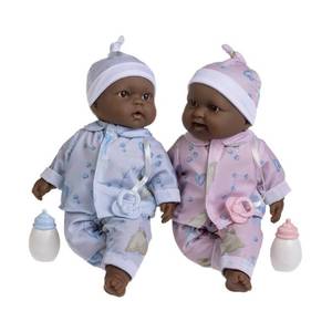 lot 9732 image: JC Toys Lots to Cuddle Babies 13in Doll Twin Set - Retail $84
