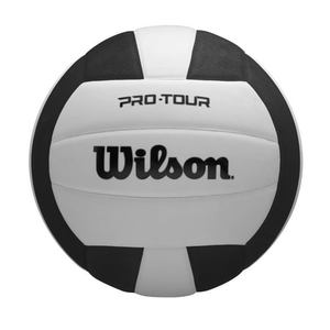 lot 9745 image: Wilson Pro Tour Indoor Volleyball - BlackWhite  Official Size - Retail $21