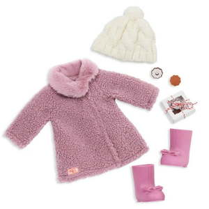 lot 9747 image: Our Generation Wonderfully Warm Fashion Outfit &amp Treat Box for 18in&nbsp Dolls - Retail $24