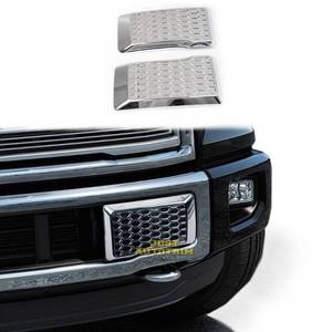 lot 1112 image: Front Bottom Bumper Moulding Chrome Cover trims Kit for 2015 2016 2017 Ford F150 F-150 Accessories