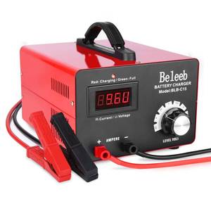 lot 1118 image: Beleeb C15 Multiple Voltage Battery Charger 6V 8V 12V 24V Lead-Acid LiFePO4 Lithium Batteries, 15 A Automotive Car Battery Charger and Desulfator for Golf Cart Motorcycle Truck Lawn Mower
