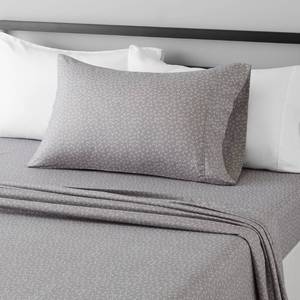 lot 1131 image: Amazon Basics Lightweight Breathable Brushed Microfiber Wrinkle Resistant 3-Piece Bed Sheet Set with 14-Inch Deep Pockets, Twin, Gray Arrows, Printed