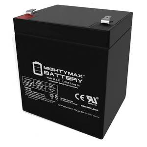 lot 2235 image: Mighty Max Battery ML5-12 - 12V 5AH Chamberlain 41A6357-1 Garage Door Opener Battery