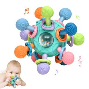 lot 2236 image: Baby Montessori Teething Toys for 0-6 6-12 Months BPA Free Sensory Toys for Babies 0 3 6 9 12 18 Months Newborn Infant Learning Developmental Chew Rattle Toys Shower Gifts for 1 2 Year Old Girls Boys