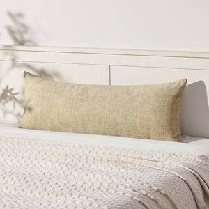 lot 2264 image: MIULEE Pack of 1 Couch Throw Pillow Covers 14x36 Inch Soft Beige Chenille Lumbar Pillow Covers for Bed Sofa Living Room Spring Home Decor Couch Solid Dyed Cases