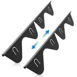 lot 2269 image: Crymfrynt Stainless Steel Stove Gap Covers Filler (2 Pcs), Stove Guard for Kitchen Oven Counter Side Gap, Heat Resistant and Easy to Clean, Easy Retractable Length 13.8 to 27.5 Width 0.79, (Black)
