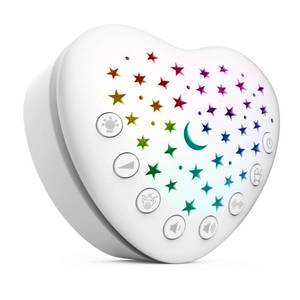 lot 2270 image: BEREST A13 White Noise Machine & Baby Sleep Soother with 15 Soothing Sounds & Projector Night Light Music Box, Cry Sensor, Rechargeable, Portable for Newborns, Toddlers, Attaches to Crib