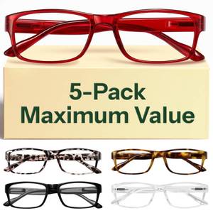 lot 2294 image: Gaoye 1.0 Professional Reading Glasses for All Day - Computer Readers with Blue Light Protection - Value Pack