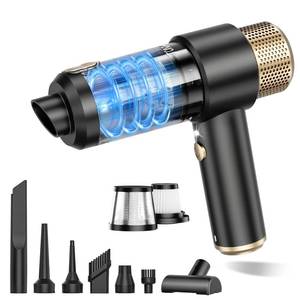 lot 3654 image: JONYJ Handheld Car Vacuum Cleaner, 16000PA Hand Held Vacuum Portable Cordless, 2 in 1 Air Duster and Vacuum Cleaner with LED Light, Multi-Nozzles, 120W High Power Mini Vacuum for Home, Pet, Office