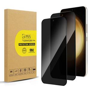 lot 4246 image: Lokyoo 2 Pack Privacy Screen Protector for Samsung Galaxy S23 PlusS23  Anti-Spy Tempered GlassFingerprint Unlock Support, Anti-Scratch, Bubble-Free, Easy Install 9H Protective Glass