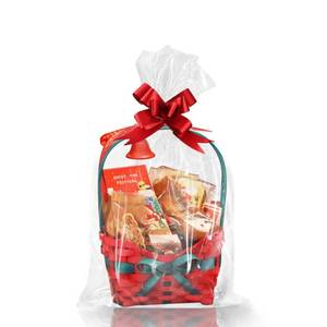 lot 4265 image: WIKDAY Cellophane Bags 50 PCS 10x14 Inches Clear Gift Gags with Ties Plastic Treat Party Favor Candy Bags for Gift Giving, Packaging Snack, Products