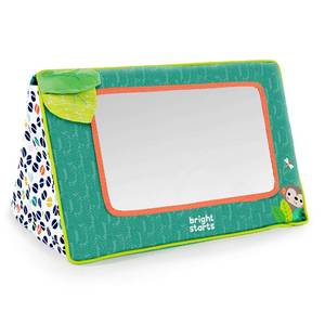 lot 4285 image: Bright Starts Sit and See Safari Floor Mirror Tummy Time Activity Toy, Ages Newborn 