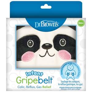 lot 4290 image: Dr. Browns Infant Gripebelt Heated Belly Band, Soothe Babys Tummy with Gentle Warmth and Compression, Panda, 0m