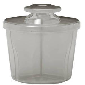 lot 4309 image: Dr. Browns Baby Formula Dispenser with Snap-On Lid for On-the-Go Feedings,Milk Powder Dispenser for Traveling with Infant,Gray