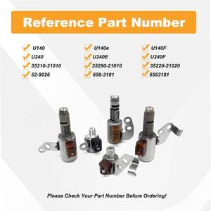 lot 6217 image: U140E F140E U140 U241 U240E Transmission Solenoid Kit,Compatible with Toyota Camry 2000-2004,RAV4 2001-2007,Solara 2002-2005, Highlander 2001-2007,Lexus ES300RX300 and Scion tC(5PCS)