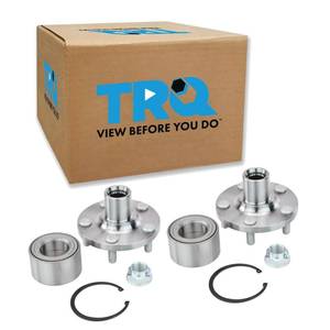 lot 6236 image: TRQ Front Left and Right Wheel Bearing and Hub Assembly 2 Piece Set Compatible with 2003-2019 Toyota Corolla 2003-2010 Pontiac Vibe 2003-2013 Matrix