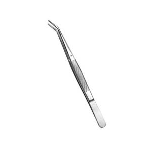 lot 6240 image: Stainless Steel Tweezers, with Curved Serrated Tip Multipurpose Sewing Machine Tweezers Forceps for Craft Repairing