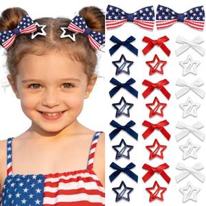 lot 6246 image: STGDAK Royal Blue Hair Bows Grosgrain Mini Bowknot Barrettes Satin Ribbon Cute Star Clips Y2k School Girls Bow Pigtail Hair Accessories For Girls Women Christmas Decor School Party Prom 26 Pcs