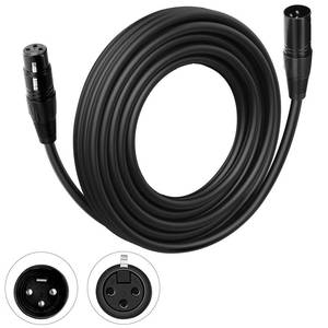 lot 6249 image: Czgor DMX Cable 25 ft, Flexible 3 Pin Signal XLR Male to Female DMX Cable Wire, Suitable for Stage Lighting Signal DMX512 Connection Stage Light Cables for Stage Lighting Input & Output
