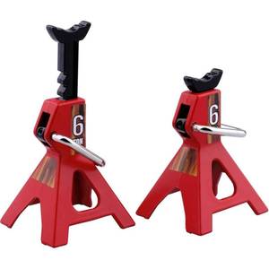 lot 6250 image: A2-Pack RC Car Scale Jack Stands Metal 6 Ton Repairing Tool for 110 RC Crawler Truck TRX-4 Trx4 Axial SCX10 Wraith Gelande Tamiya CC01 RC4WD D90