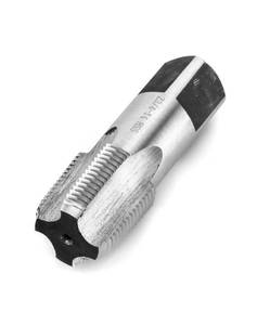 lot 6272 image: QWORK 34-14 NPT Pipe Tap, Carbon Steel, for Clean and Re-thread Damaged or Jam Pipe Threads