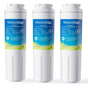 lot 6289 image: Waterdrop EDR4RXD1 Replacement for EveryDrop� Filter 4, Whirlpool� UKF8001, 4396395, Maytag� UKF8001AXX-200, UKF8001AXX-750, WD-F07, Refrigerator Water Filter, 3 Filters