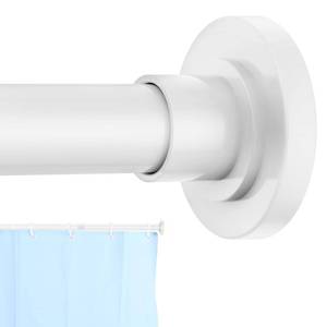 lot 11240 image: CorkLatta White Shower Curtain Rod 31 to 80 Inch,1 Inch Diameter Adjustable Spring Tension Stainless Steel Telescoping Rod,Easy Install,No Rust