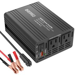 lot 11250 image: 600W Inverter 12V to 110V, DC to AC Car Power Inverter for Vehicles with 65W USB-C Fast Charging 24W USB-A Dual AC Socket Adapter for Phone,Laptop,Road Trip,Long Drive,Camping