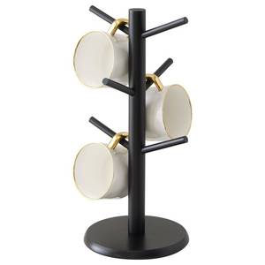 lot 11252 image: Kitsanery Mug Holder Tree, Coffee Cup Holder��Coffee Mug Tree with 6 Hooks,Home Storage Mug Hooks (Black)