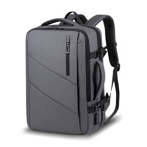 lot 11256 image: Fitzkor Travel Laptop Backpack 36-55L Expandable 15.6inch Laptop Backpack Usb Charging Port Lightweight (Grey)