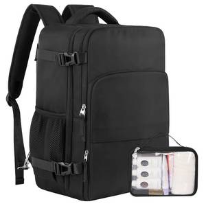 lot 11272 image: Sinaliy Travel Backpack for Men Women, Personal Item Travel Bag with Multi-Pockets, Airline Approved Carry on Backpack Fits 16inch Laptop, Waterproof Casual Backpack for College,Travel, Work