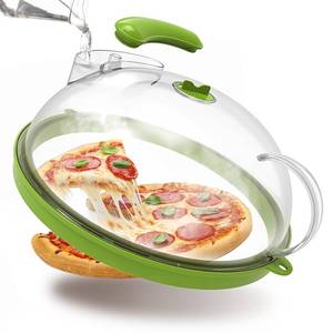 lot 11323 image: Microwave Splatter Cover with Water Steamer, Upgraded Microwave Cover for Food with Handle, Clear Plate Covers, Splatter Guard, Kitchen Essentials Gadgets, House Warming Gifts New Home, 12 Inch
