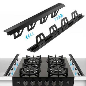 lot 11336 image: T-Shape Stove Gap Covers Stainless Steel, 2 Pack Stove Gap Filler Easy Retractable Length 13.8 to 27.5, Width 1.85 - ALMCALS Oven Gap Filler Stove Guards Range Trim Kit