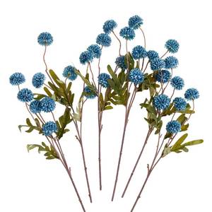 lot 11339 image: SITUMEIZI Dusty Blue Flowers, Faux Silk Mini Chrysanthemum Stems, 6Pcs Fake Mums Artificial Flowers for DIY Wedding Centerpieces Arrangements and Floral Crafts