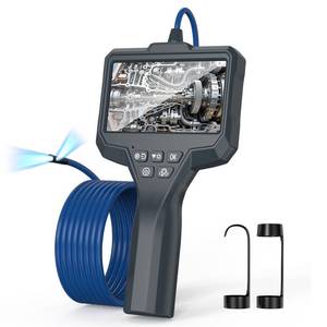lot 11370 image: Endoscope Camera with Light 1920P HD Industrial Borescope with 4.3 IPS Screen, 11.5FT Semi-Rigid Cable, IP67 Waterproof Inspection Snake Camera for Car Engine, Mechanical Tools, Pipeline Inspection
