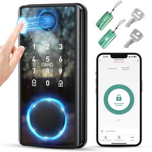 lot 11391 image: Yedop Keyless Entry Smart Deadbolt Lock �� Keypad Fingerprint Touchscreen & App Control, Smart Door Lock, Easy Install for HomeOffice, Auto-Lock HD Bright View Laptop