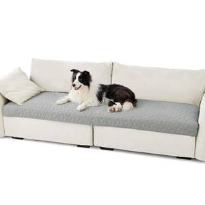 lot 11427 image: Bedsure 100% Waterproof Couch Cover for Dogs Washable - Non Slip Waterproof Dog Blanket for Couch Sofa, Lightweight Furniture Protector Durable for Pet Cat Puppy with Non-Slip Bottom, Grey, 30x95IN