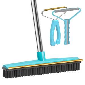 lot 11440 image: Carpet Rake - 60 Long Handle Pet Hair Removal with Metal Fabric Edge Design,Carpet Broom,Carpet Rake for Carpets, Rugs,Mats,Couch,Stairs(3 pcs)