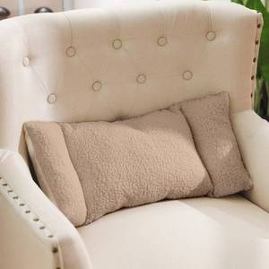 lot 11467 image: Queekay Fleece Lumbar Support Pillow 3 Section Back Pillow Office Chair for Back Support Comfortable Lumbar Cushion for Car Seat Pain Relief Sofa Rest(Light Camel)