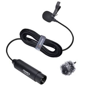 lot 12078 image: XLR Pin Microphone COMICA CVM-V02C XLR Clip Microphone Unidirectional Lavalier Microphone 48V Phantom Power Video Microphone for CanonSonyPanasonic Camcorder Microphone Zoom H4n H5 H6 Tascam DR-40