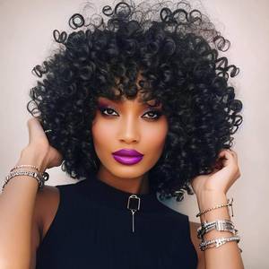 lot 12106 image: 5 Packs 2X Ringlet Wand Curl Jamaican Bounce 8 inch Synthetic Crochet Hair Extensions Crochet Braiding Hair 20 Roots Crochet Curly Hair(8Inch (Pack of 5), 1B)