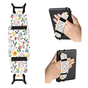 lot 12166 image: CoBak Secure Hand Strap for Kindle and Tablets - Versatile and Lightweight Finger Grip Holder for 6-7.5 Kindle, for Kobo, for Lenovo, for Sony E-Book Tablet - High Elasticity,Flowers Sea