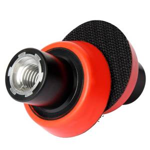 lot 12192 image: 2Pcs 2inch Backing Pad Hook and Loop for Angle grinder Buffer - PU 58-11 Thread Backer Pad Red